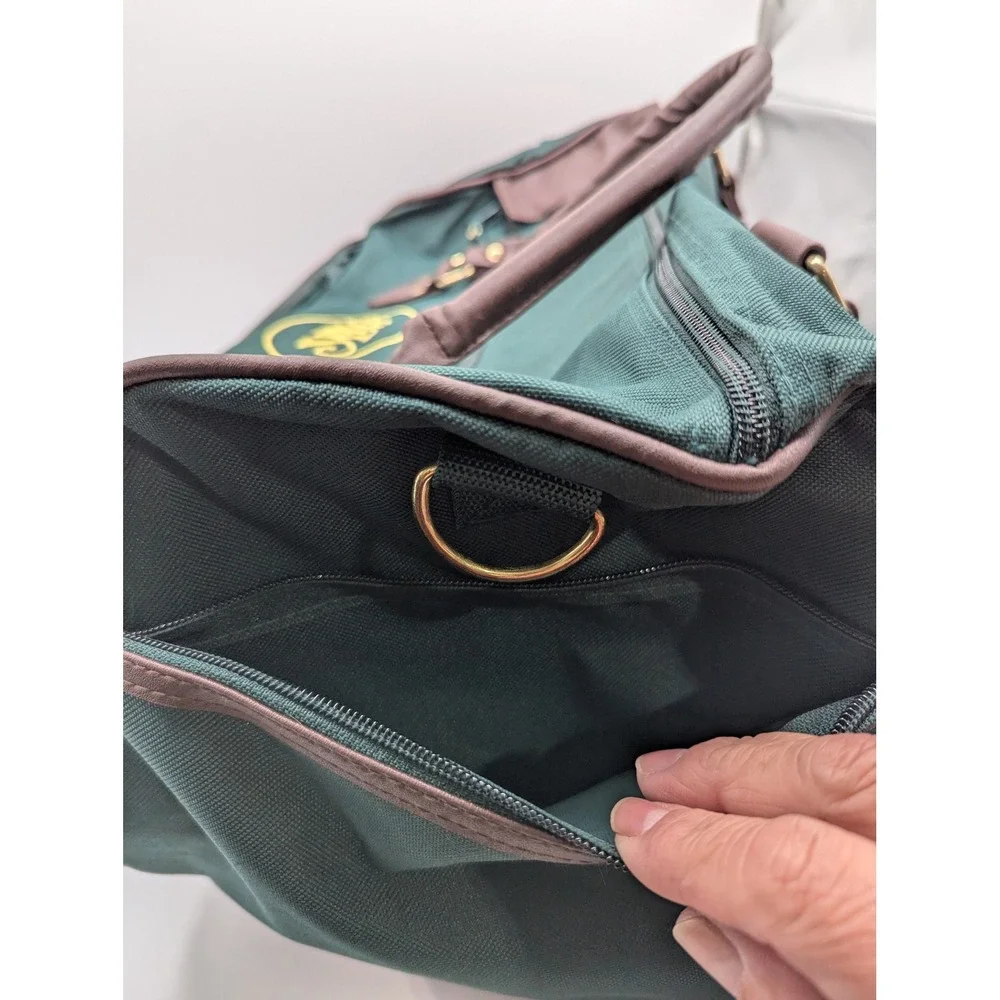 Abercrombie &‎ Kent Green Canvas Duffle Bag Travel Luggage Carry On